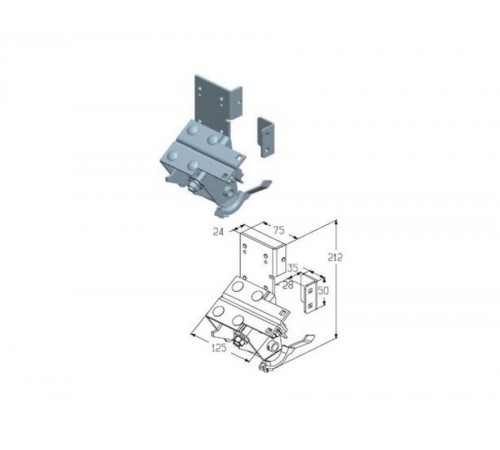 Alutech RBI446MR кронштейн нижний