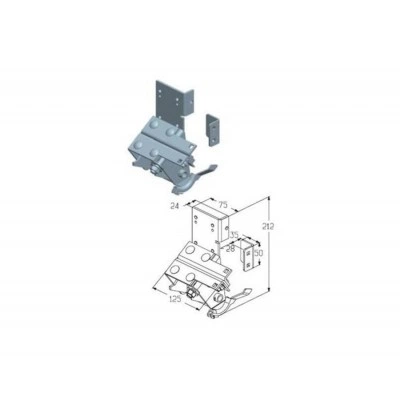 Alutech RBI446ML кронштейн нижний Alutech RBI446ML кронштейн нижний