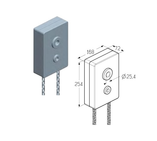 Alutech CH0501 ручной цепной редуктор