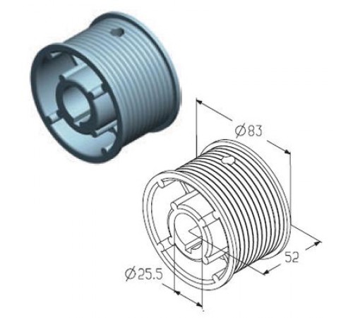 Alutech CD010N барабан