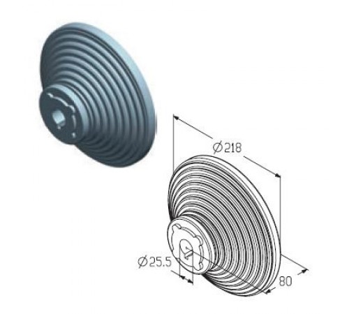 Alutech CD011V барабан