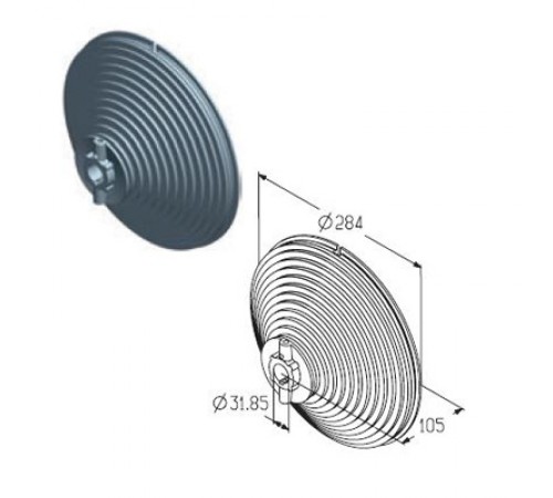 Alutech CD018V-5/4 барабан
