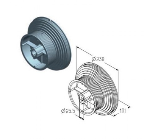 Alutech CD120H барабан