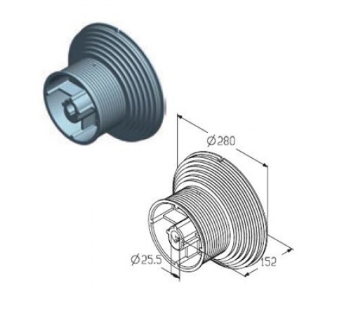 Alutech CD164H барабан