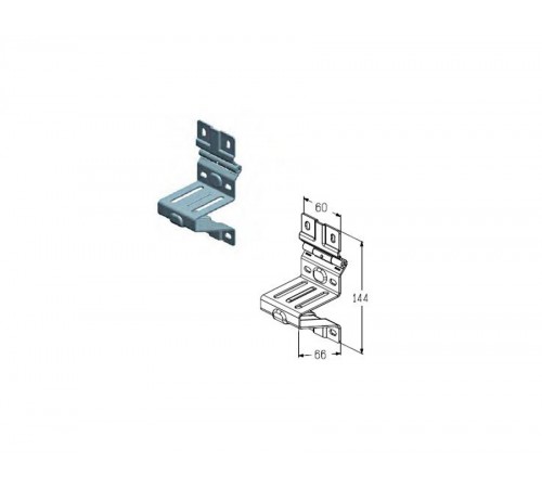 Alutech RBI-40.123 кронштейн роликовый боковой