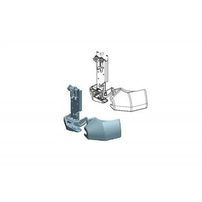 Alutech RBI-40.100L кронштейн роликовый нижний левый Alutech RBI-40.100L кронштейн роликовый нижний левый