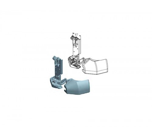 Alutech RBI-40.100R кронштейн роликовый нижний правый