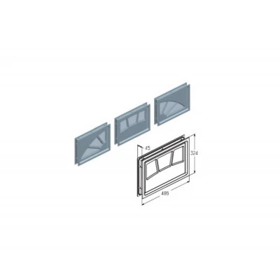 Alutech Sunburst 3 W042 комплект вставок светопрозрачных декоративных Alutech Sunburst 3 W042 комплект вставок светопрозрачных декоративных