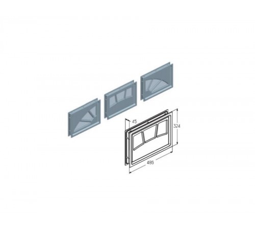 Alutech Sunburst 3 W042 комплект вставок светопрозрачных декоративных